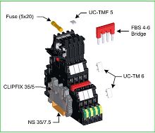 CẦU ĐẤU DÂY CẦU CHÌ CÓ CHÂN TIẾP ĐỊA UT 4-PE/HESI LA 250 (5X20) - 3070079, TERMINAl CẦU CHÌ UT 4-PE/HESI LA 250 (5X20) - 3070079, FUSE TERMINAL BLOCK UT 4-PE/HESI LA 250 (5X20) - 3070079