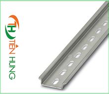 THANH DIN RAIL 2 MÉT BẰNG THÉP 7 MÀU, SIZE 35x7,5MM PHOENIX CONTACT NS 35/ 7,5 PERF 2000MM - 0801733 DÙNG ĐỂ GẮN NGUỒN, TERMINAL BLOCK, PLC RELAY, CONTACTOR, MCB